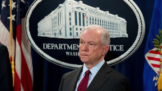 US spy agencies reportedly overheard US Attorney General Jeff Sessions – then a US senator and Trump supporter – discussing the US election campaign with the Russian ambassador to the US.