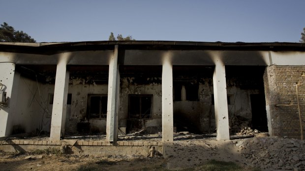 The Doctors Without Borders hospital destroyed by an American air strike in Afghanistan in 2015.