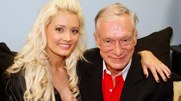 Holly Madison and Playboy founder Hugh Hefner pictured together in 2009.