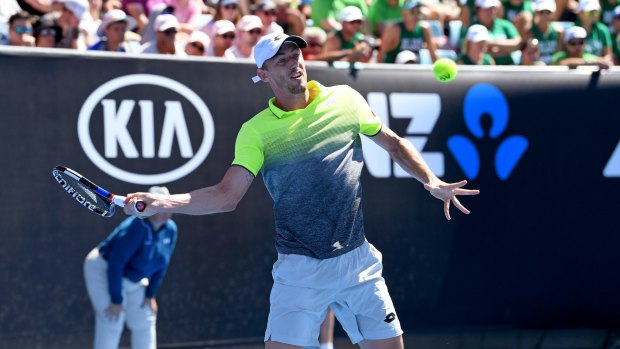 Hometown hero: John Millman could be called into Davis Cup action in Brisbane.