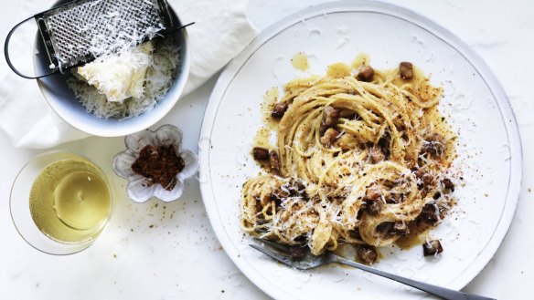Add miso to your carbonara pasta for a simple flavour boost, straight from the pantry.