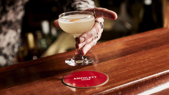 Cocktails, such as the Bee's Knees, are by one of the co-founders of award-winning Sydney bar Maybe Sammy. 