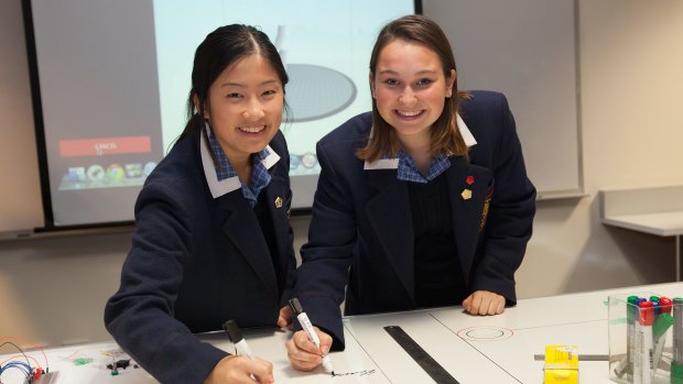 Lauriston Girls' students love learning  in the digital fabrication lab.