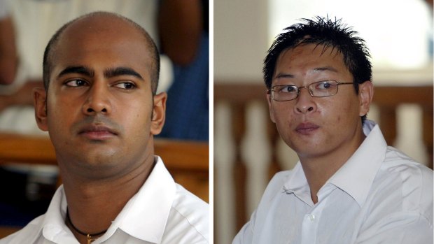 Executed: Australians Myuran Sukumaran and Andrew Chan.