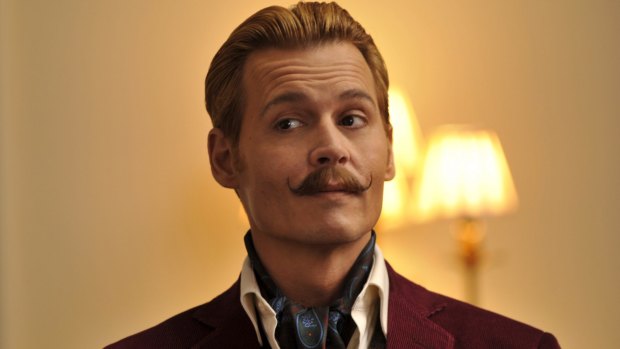 Johnny Depp stars as the lead role in David Koepp's <em>Mortdecai.</em>
