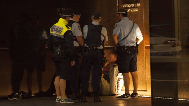 A man, 39, has been arrested near Martin Place in the CBD.