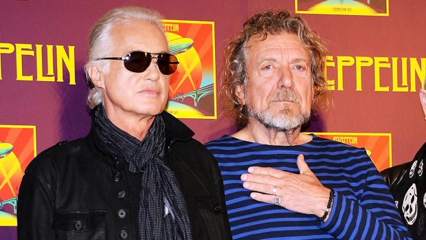 Led Zeppelin singer Robert Plant, right, took the stand in the <i>Stairway to Heaven</i> copyright trial on Tuesday. Guitarist Jimmy Page has already denied copying the Taurus song <i>Spirit</i>. 