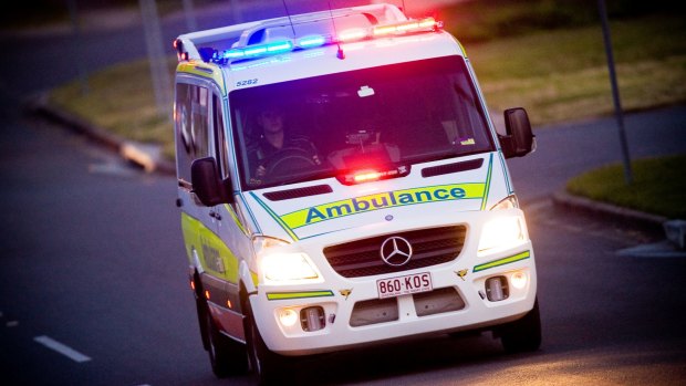 A man is in a critical condition in the Princess Alexandra Hospital after a car and pushbike crash in Morningside on Tuesday morning.