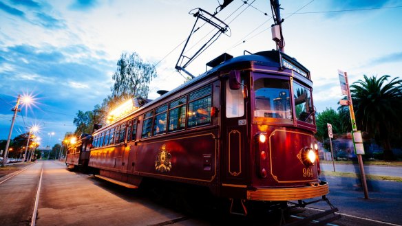 Meals on wheels: the Colonial Tramcar Restaurant.