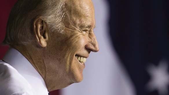 Vice President Joe Biden campaigning for Hillary Clinton in Dayton, Ohio.