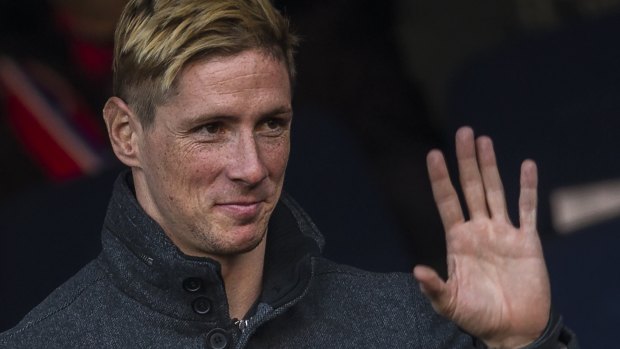Fernando Torres watched on from the stands.