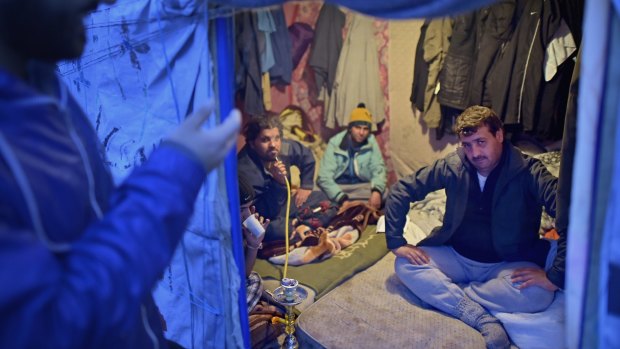 Migrants in Calais camp are enduring a long, cold winter in their makeshift camp.  