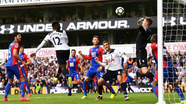 Victor Wanyama finds the net for Spurs at White Hart Lane.
