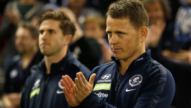 Coach Brendon Bolton was proud of Carlton's tenacity against the Cats. 