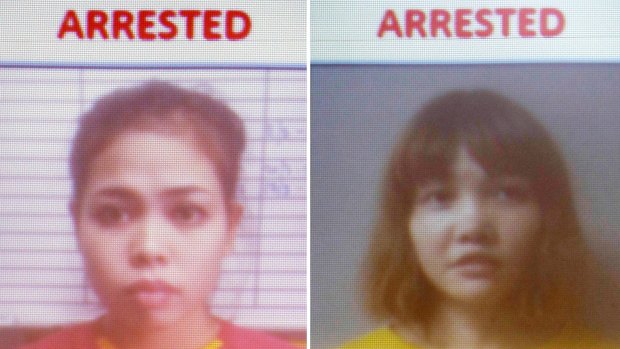 Suspects Siti Aisyah, left, and Doan Thi Huong.