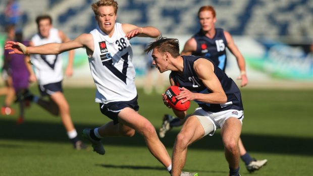 Jack Scrimshaw of Vic Metro during the Under-18's championships.