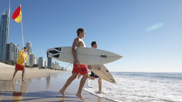 Surf lifeguards are warning beachgoers to take extreme caution on the Gold Coast this weekend.