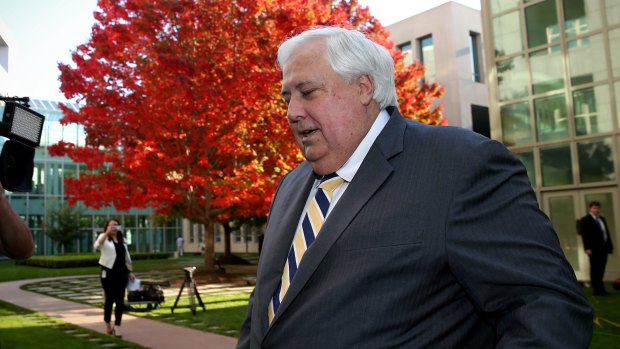 Clive Palmer has distanced himself from job losses at his nickel refinery.