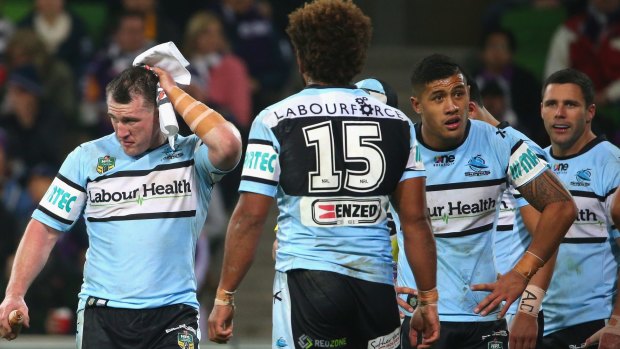 Frustrated: Paul Gallen may have worn a Kangaroos jersey for the last time.