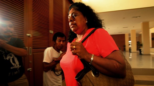 Raji Sukumaran, the mother of Myuran Sukumaran.