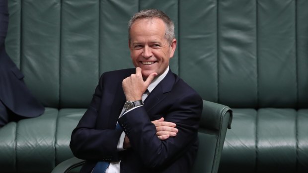 Opposition Leader Bill Shorten during question time at Parliament House in Canberra on Wednesday.