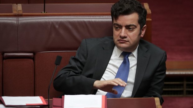 Labor senator Sam Dastyari in Canberra on Wednesday.