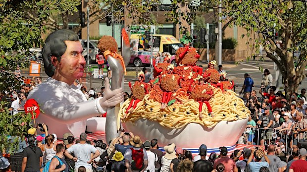 Sizzling Melbourne has a (meat) ball at the 2017 Moomba parade
