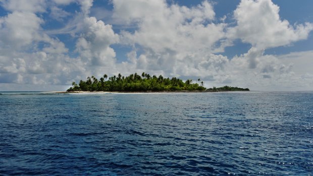 Much of the Kiribati Islands is only a few meters above sea level.