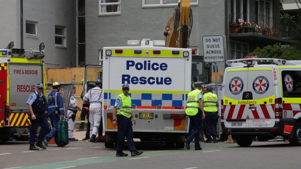 Emergency services arrived at Gerrale Street about 11.45am.