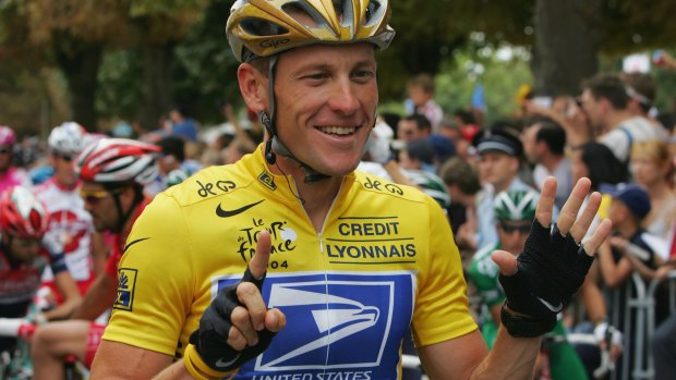 Disgraced cyclist Lance Armstrong.