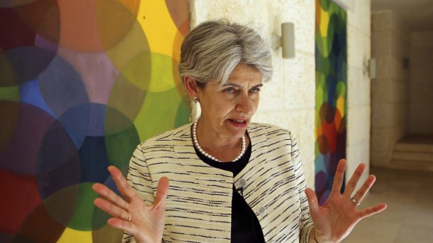 UN secretary-general front runner Irina Bokova of Bulgaria.