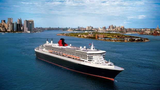 Cunard's Queen Mary 2 in New York harbour.