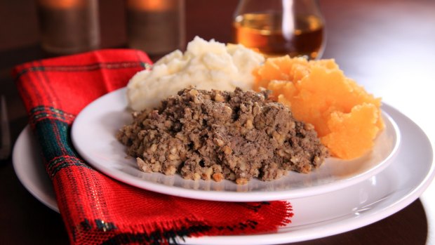 Scottish Haggis with neeps And tatties.