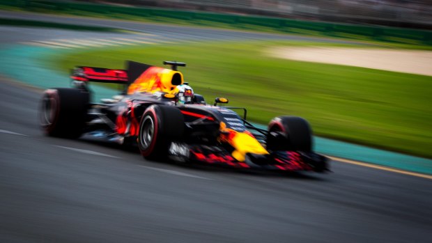 Max Verstappen during the final practice at the Australian Formula One Grand Prix. 