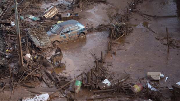 The Fundao tailings dam collapsed in November, leaving 17 people dead.