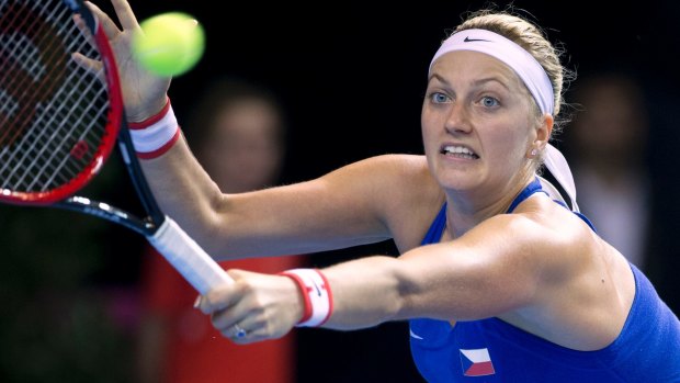 Petra Kvitova suffered damage to the tendons in her left hand and injuries to all five fingers and two nerves.