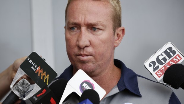 Testing times: Sydney Roosters coach Trent Robinson.