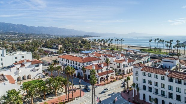 The Hotel Californian in Santa Barbara has 121 rooms and suites that are spread over three buildings. 