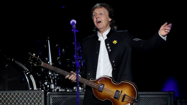 Business as usual: The local leg of McCartney's tour, his first of Australia since 1993, began in Perth earlier this month. 