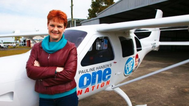 There is controversy over who paid for an aircraft that allowed Pauline Hanson to reboot her political career.