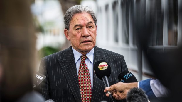New Zealand First Party leader Winston Peters the day after the election.