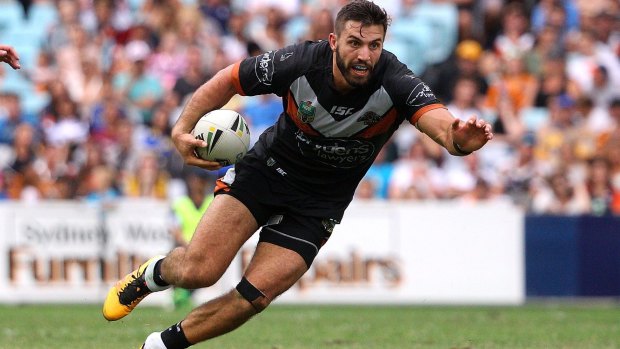 Frequent flyer: Wests Tigers star fullback James Tedesco.