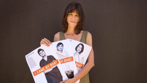 Blanka Dudas, a refugee from the former Yugoslavia, is driving the "I Came by Boat" campaign.