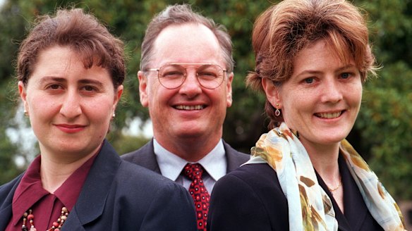 Berejiklian with Catherine Cusack (right) and Ron Phillips (centre), former opposition spokesman for health.