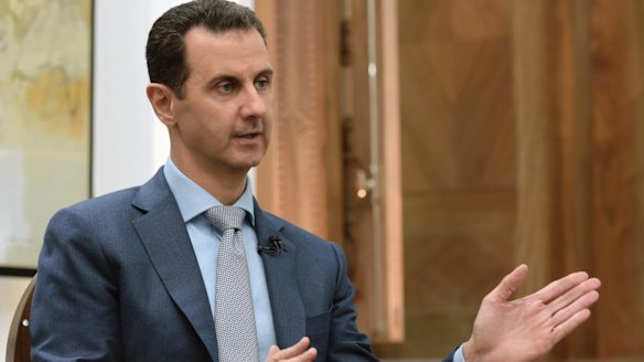 Syrian president Bashar al-Assad speaks in February.