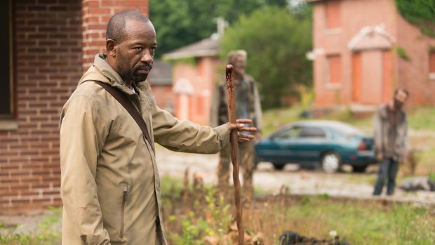 Lennie James as Morgan Jones in season seven of <i>The Walking Dead</i>.