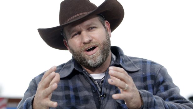 Ammon Bundy gives an interview at Malheur National Wildlife Refuge during the takeover.