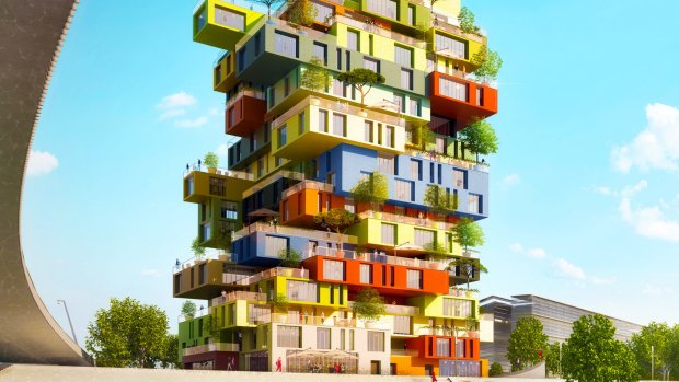 MVRDV's recent research and design efforts focus on the idea of the ''vertical village'', essentially, an all-encompassing skyscraper containing the important attributes of the traditional village.