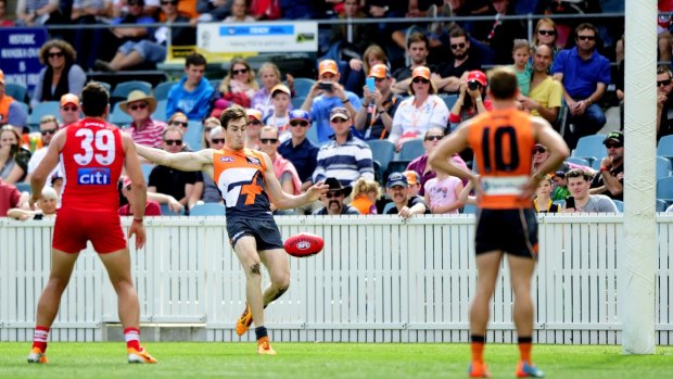 Jeremy Cameron booted five goals for the Giants on Sunday.