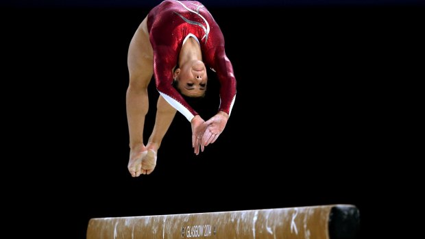 On top: Claudia Fragapane of England.